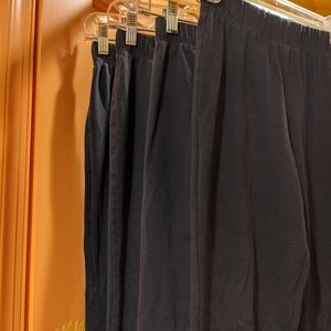 Lands' End Kids Black Yoga Pants Bundle